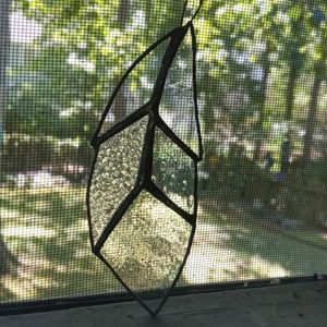 Stained glass feather